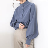 Summer long sleeve office women's shirt blouse for women blusas womens tops and blouses chiffon shirts ladie's top plus size