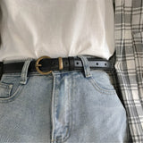 Female Genuine Leather Belts For Women Jeans Dress Waist Strap Pin Buckle Belt Casual Cummerbunds Luxury Brand