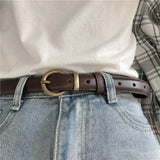 Female Genuine Leather Belts For Women Jeans Dress Waist Strap Pin Buckle Belt Casual Cummerbunds Luxury Brand