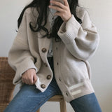 Women Knitted Cardigans Sweater Winter Solid Basic Elegant New Tops Oversized Autumn Female Warm Casual Outerwear Jersey Mujer
