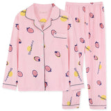 Woloong Women's Pajamas Set Soft Pyjamas Plus Size Women's Clothes Homewear Spring Sleepwear 2 Piece Set Sleeping Shirt Home Wear
