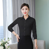 Korean Cotton Women Shirts Women Long Sleeve Shirts Office Lady White Shirt Tops Plus Size Blusas Mujer De Moda Pink Blouse