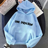 New letter Graphic One Direction Merch Harajuku Aesthetic Women Pullover Hoodie Sweatshirt Streetwear Clothes