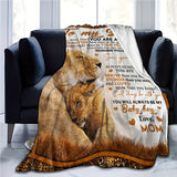 1pc Ultra-Soft Plush Flannel Throw Blanket - Warm, Cozy, and Comforting Bed and Couch Accessory - Perfect Gift for Mom to Son on Birthday, Graduation, and Any Special Occasion