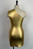 woloong - Silver Sexy Casual Solid Backless Oblique Collar Sleeveless Dress Dresses