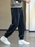 Spring Autumn Corduroy Sweatpants Men Baggy Joggers Fashion Streetwear Loose Casual Harem Pants Plus SIze 8XL 240125