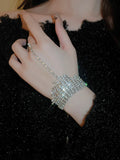 woloong Tasseled Rhine Stones Bracelet Accessories
