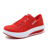 woloong Attractive Women's Rocking Breathable Sports Large Sneakers