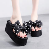 WOLOONG Classy Women's Flip-flops Summer Platform Beach Heels