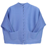 Miyake Spring Versatile Fashion Solid Color Cardigan Long Sleeve Top Versatile Jacket Breasted Shirt Women