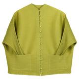 Miyake Spring Versatile Fashion Solid Color Cardigan Long Sleeve Top Versatile Jacket Breasted Shirt Women