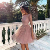 summer  Popular trade new women's dress wish  round neck long sleeve perspective sexy dress