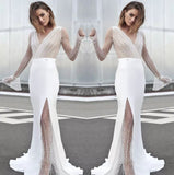 Popularan beautiful women spring fashion new dress wish amazon sexy V-neck perspective dress dress