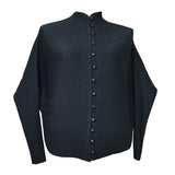 Miyake Spring Versatile Fashion Solid Color Cardigan Long Sleeve Top Versatile Jacket Breasted Shirt Women