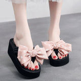 WOLOONG Classy Women's Flip-flops Summer Platform Beach Heels