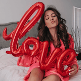 43''/108cm Oversized Giant Red LOVE Balloon for Valentine's Day Decorations & Easter Gifts
