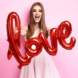 43''/108cm Oversized Giant Red LOVE Balloon for Valentine's Day Decorations & Easter Gifts