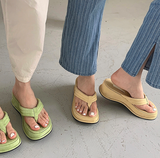 Women Slippers New Clip Toe Sandals Women Shoes Wedge Platform Slippers Fashion Dress High Heels Female Flip Flops Casual