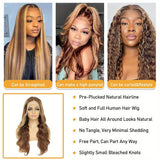 Body Wave P4/27 Highlight Wig Human Hair Wigs For Women Ombre 13x4 Lace Frontal Wigs