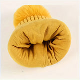 2pcs Children's Hat + Scarf Set Thickened Warm Knitted Hat Set