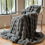 1pc Ultra-Soft Plush Blanket - Warm, Fluffy, and Cozy Throw Blanket for Couch, Sofa, Office, Bed, Camping, and Travel - Multi-Purpose Gift for All Seasons, Perfect for Snuggling Up and Relaxation