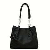 Large Capacity Stylish Tote Bag with Butterfly Charm - Fashion Nylon Shoulder Bag for Daily Chic Style - Durable & Spacious