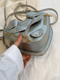 woloong Zipper Split-Joint Heart Shape Handbags Crossbody Bags Bags