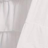 1PC Soft White Ruffle Farmhouse Tier Curtain - Rustic Country Tiered Ruffles Valance for Windows Kitchen Home Decor - Elegant, Easy-Care, and Durable Fabric