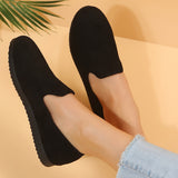 Lightweight Chic Black Loafers for Women: Comfortable, Versatile Slip-On Flat Shoes for All Seasons