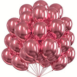 25pcs, 5-inch Chrome Metalic Balloons for Birthday, Wedding, Baby Shower, Anniversary Decor - 25 Balloons Pack