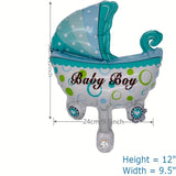 5-Piece Boy or Girl Foil Balloon Set for Gender Reveal, Birthday, Celebration, and Theme Event Decorations - Indoor Atmosphere Background Layout Party Supplies