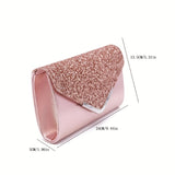 Elegant Flap Coin Purse, Glitter Clutch Wallet, Women's Portable Evening Bag For Party Best Gifts for Carnaval