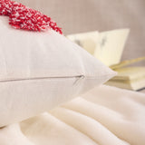 2pcs Canvas Christmas Tree Embroidery Throw Pillow Covers, Printed Pillowcase for Home, Room, Bedroom, Living Room, Car, Sofa Decor
