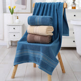 1pc Super Absorbent Cotton Bath Towel - 27x55 Inches - Soft And Comfortable For Adults - Perfect For Bathroom Supplies