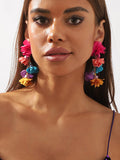woloong Flower Shape Earrings Accessories Drop Earrings