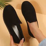 Lightweight Chic Black Loafers for Women: Comfortable, Versatile Slip-On Flat Shoes for All Seasons