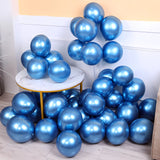 20pcs Metallic Chrome Latex Balloons, 25cm/10 Inch Round Helium Balloons For Wedding Graduation Anniversary Birthday Party Decorations Easter Gift Christmas, Halloween Gift