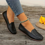 Women's Flower Pattern Loafers, Casual Slip On Faux   Shoes, Lightweight & Comfortable Flats