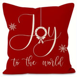 4pcs Rustic Country Traditional Christmas Pillow Covers, 18x18inch, Floral Pattern, Polyester, Zipper Closure, Machine Washable, for Home Sofa & Couch Decor