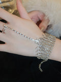 woloong Tasseled Rhine Stones Bracelet Accessories