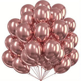 25pcs, 5-inch Chrome Metalic Balloons for Birthday, Wedding, Baby Shower, Anniversary Decor - 25 Balloons Pack