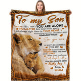 1pc Ultra-Soft Plush Flannel Throw Blanket - Warm, Cozy, and Comforting Bed and Couch Accessory - Perfect Gift for Mom to Son on Birthday, Graduation, and Any Special Occasion