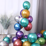 30pcs Metallic Chrome Latex Balloons - Perfect For Weddings, Graduations, Anniversaries, & More For Halloween Christmas Christmas, Halloween, Thanksgiving Day Gift