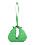 woloong Zipper Woven Split-Joint Geometric Handbags Bags