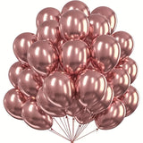 25pcs, 5-inch Chrome Metalic Balloons for Birthday, Wedding, Baby Shower, Anniversary Decor - 25 Balloons Pack