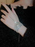 woloong Tasseled Rhine Stones Bracelet Accessories