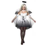 Halloween Carnival Cosplay Costumes for Women Adult Demon Scary Devil Angel Party Disfraz Funny Playsuit Ghost Bride Dress