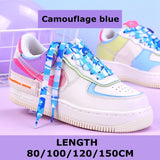 woloong   Flat Shoelaces Rainbow Colour Shoe Laces Casual Canvas Shoes Colorful Shoelace Print Gradient Suitable for All Unisex 1 Pair