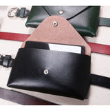 woloong Waist Bag Ladies Fashion Genuine Leather Women Waist Belt Bags Waterproof Chest Belly Pouch Woman Fanny Pack Luxury Coin Purse