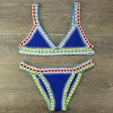 Crochet Swimsuit Bikinis Women's Swimming Suit Sexy Bandage Brazilian Bikini Swimwear Women Bathing Suit Biquini